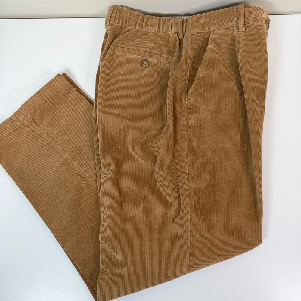 L.L.Bean Womens  Tan 10P‎ Original Fit Comfort Waist Corduroy Pants Tan
